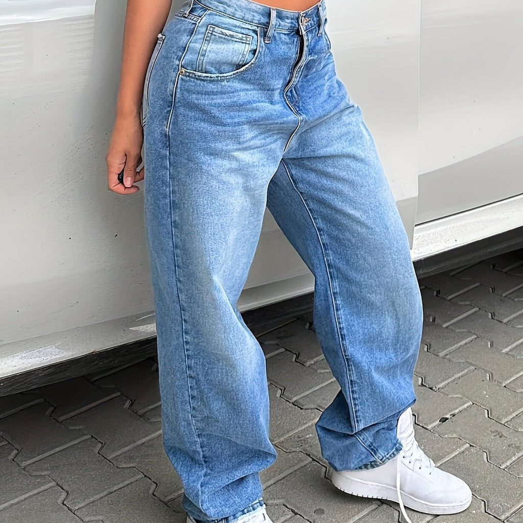 JOËLLE™ - Straight Leg Crop Denim Jeans