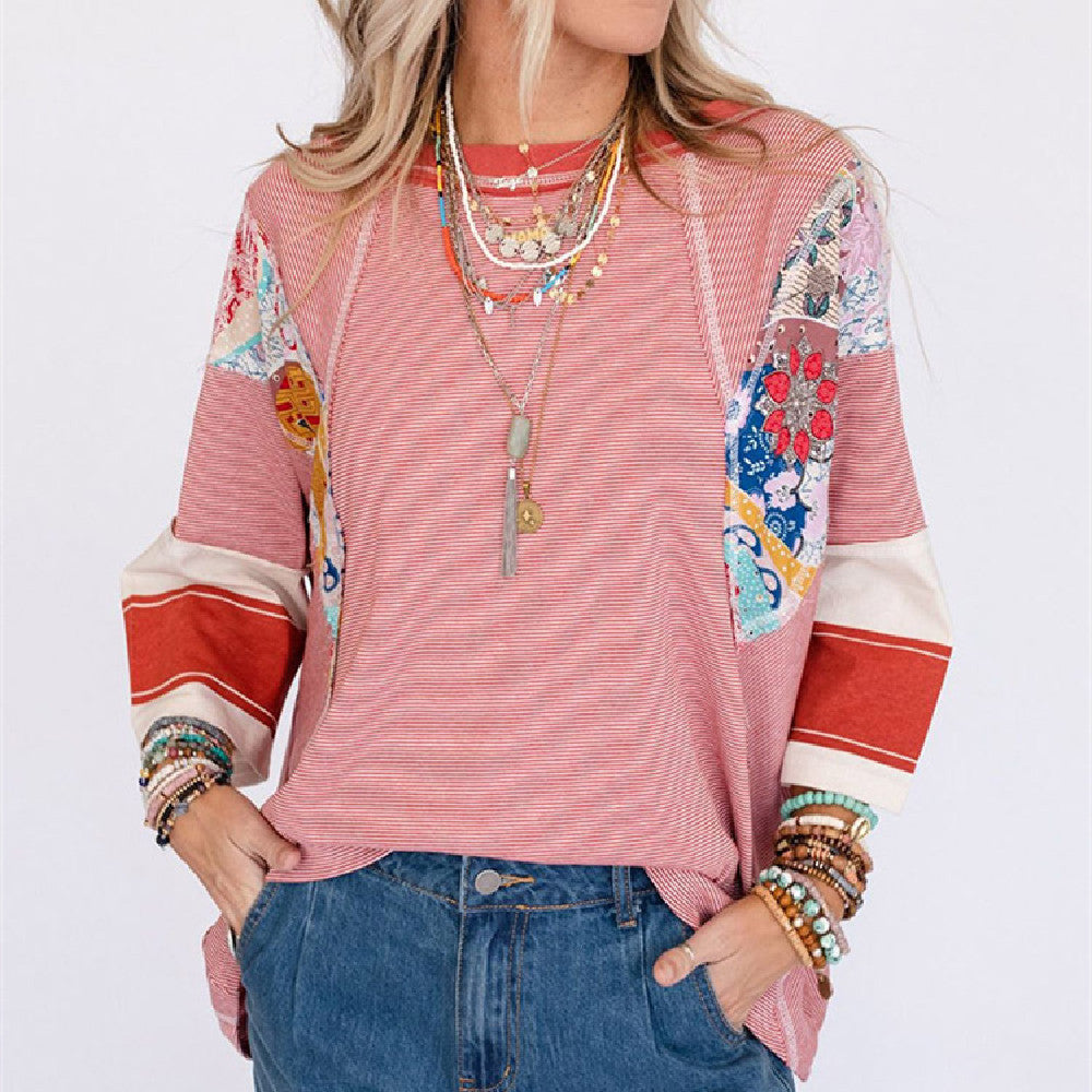 BAILEY™ – Patchwork Batwing Top