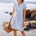 JULISSA™ – Elegant Striped Dress