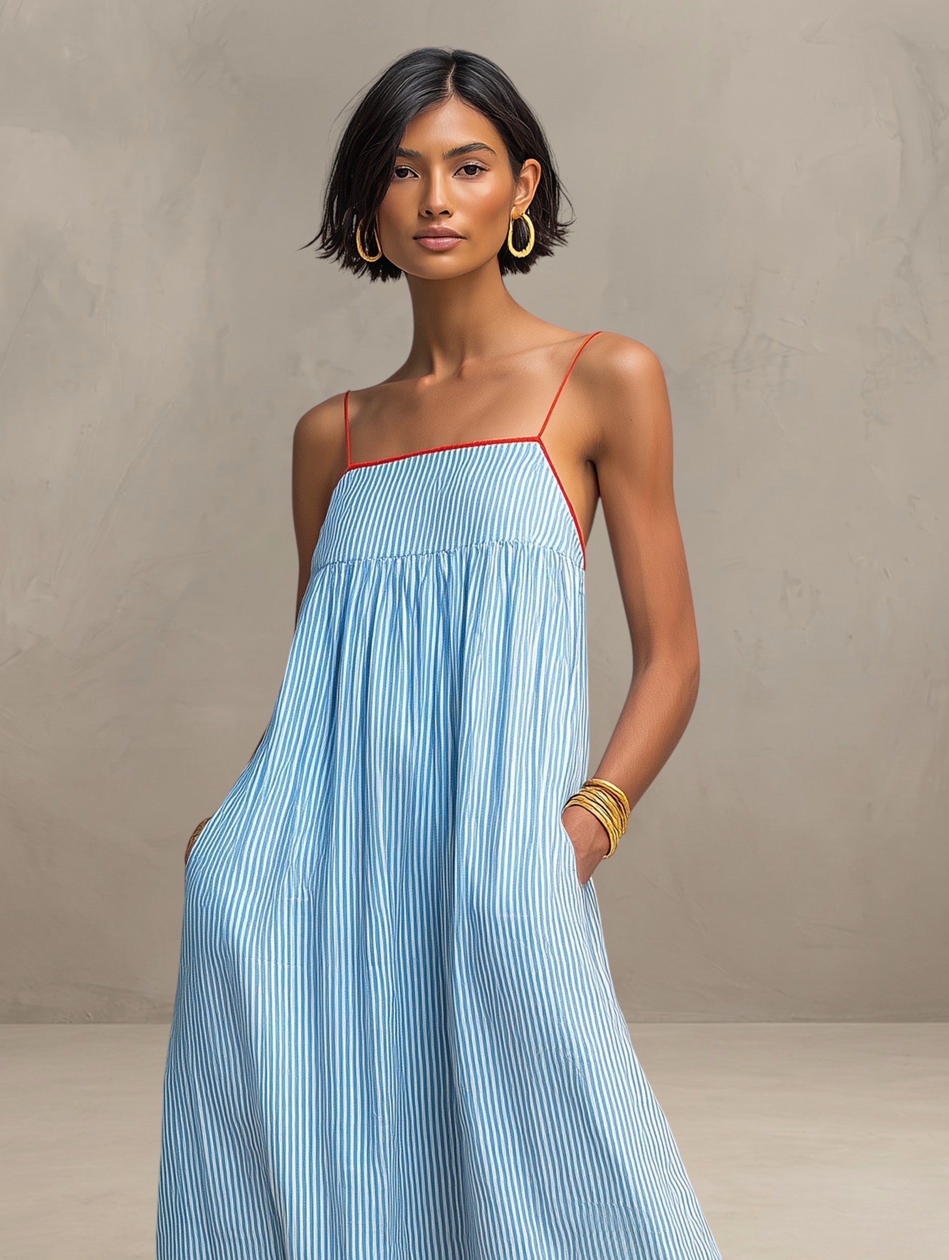 Aurelyn™ | Riviera Stripe Maxi Dress