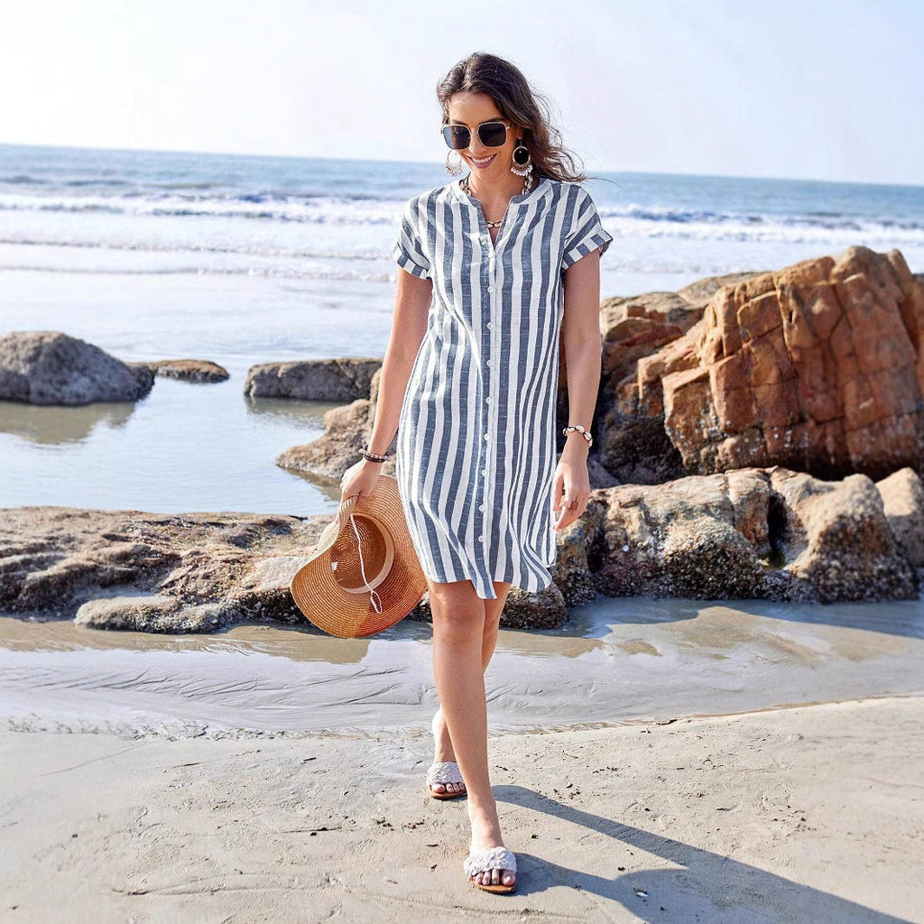 JULISSA™ – Elegant Striped Dress