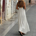 Delphine | Dress with Crossed Cut