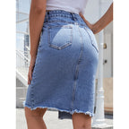 GISELE™ – Midi Denim Skirt