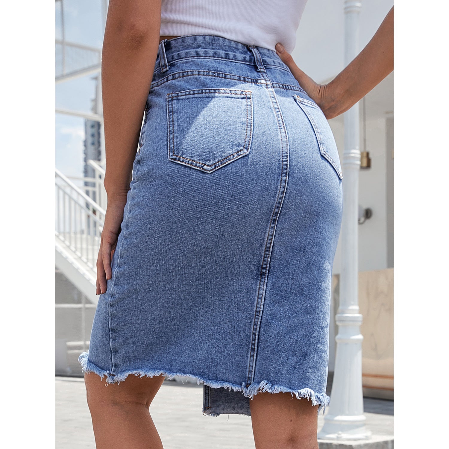 GISELE™ – Midi Denim Skirt
