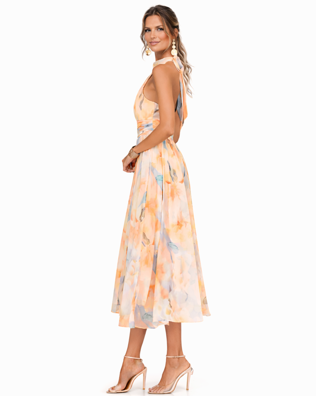 Aurora™ | Halter Neck Maxi Dress
