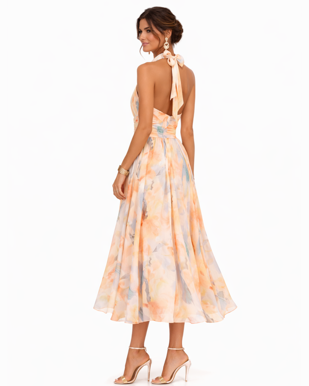 Aurora™ | Halter Neck Maxi Dress