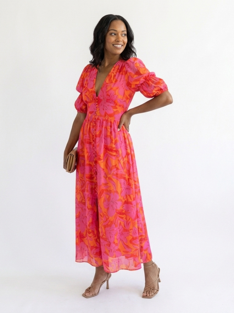 Olvera™ │ Silky Flowing Maxi Dress