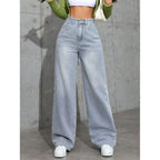 CÉLESTE™ - High Waist Printed Straight Leg Jeans