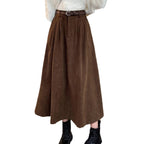 ESTELLE™ – Corduroy Midi Skirt
