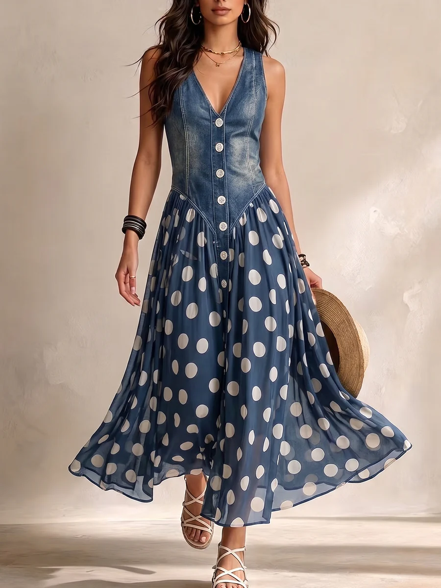 Avelina™ | Elegant Polka Dot Dress