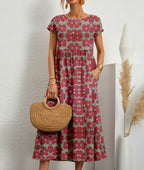 FLORENE™ - Breezy Floral Midi Dress