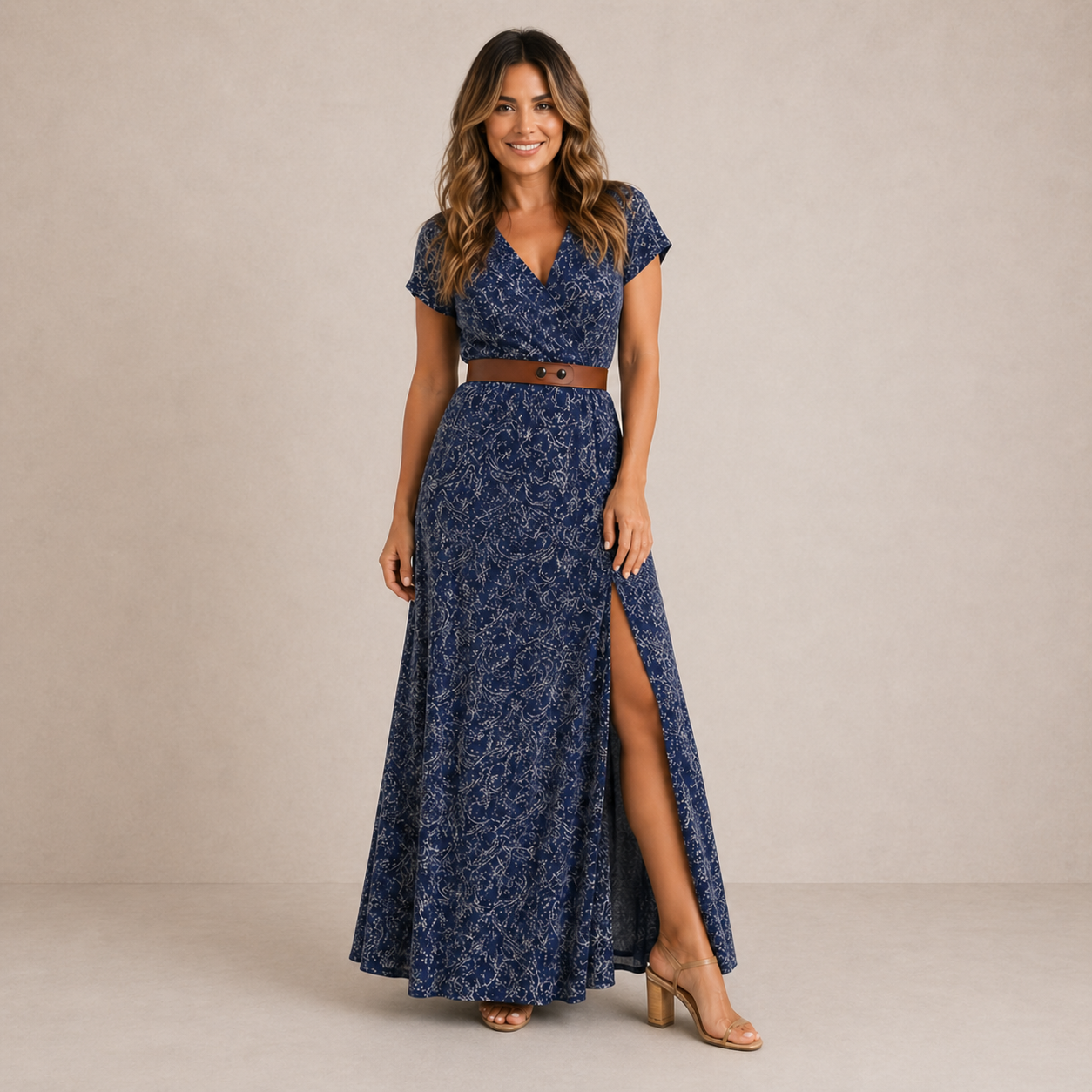 Nadessa™ | Elegant Flowy Maxi Dress