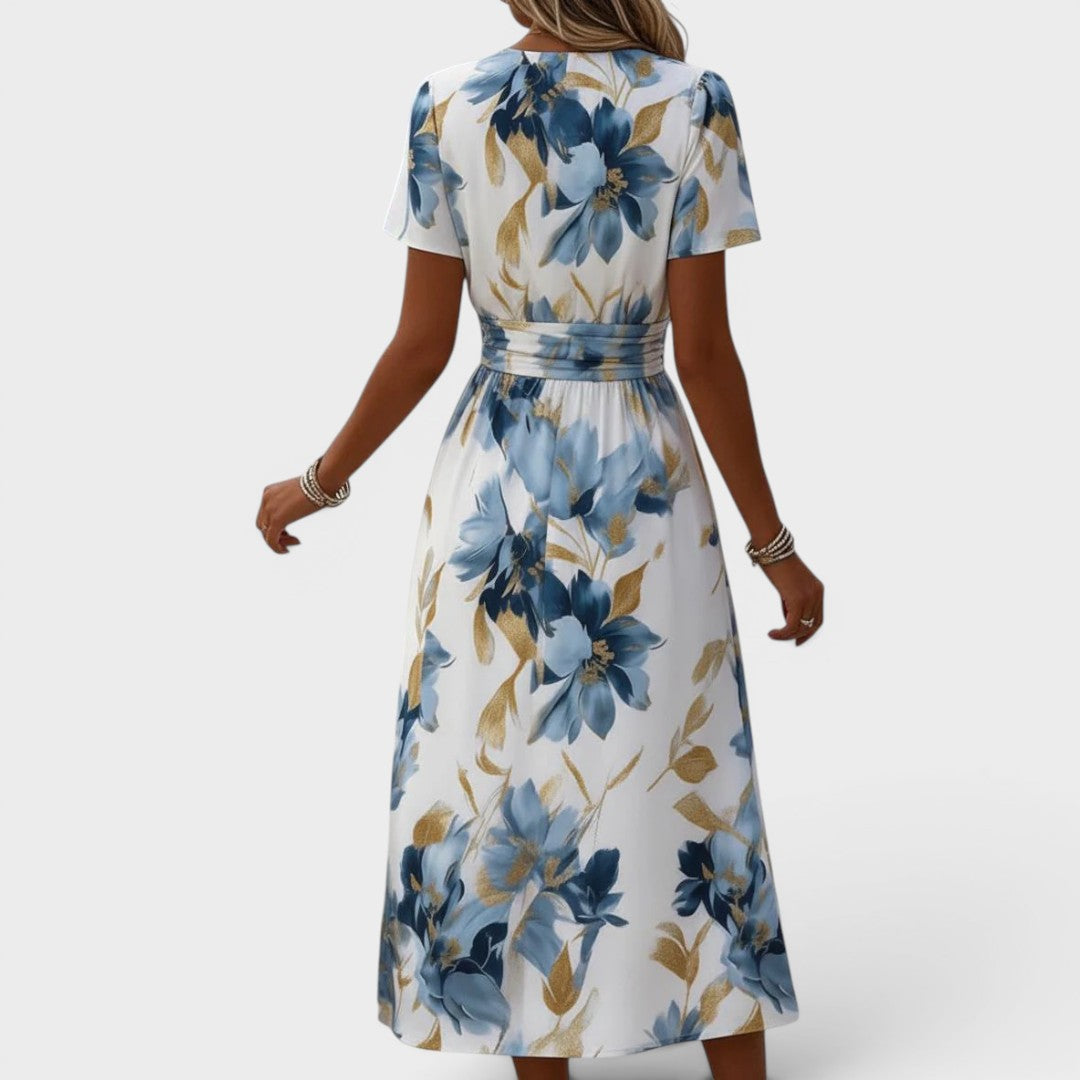 Denise™ | Floral Wrap Midi Dress