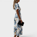 Denise™ | Floral Wrap Midi Dress