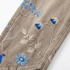 Emma™ | Embroidered Wide-Leg Tulip Hem Jeans