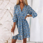 Elisa™ | Floral Puff Sleeve Dress