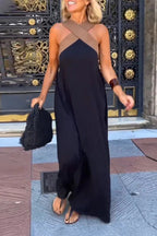 Delphine | Dress with Crossed Cut