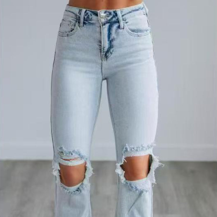 TALA™ –  Slim-Fit Ripped Jeans