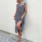 COLETTE™ - Floral Button-Front Midi Dress