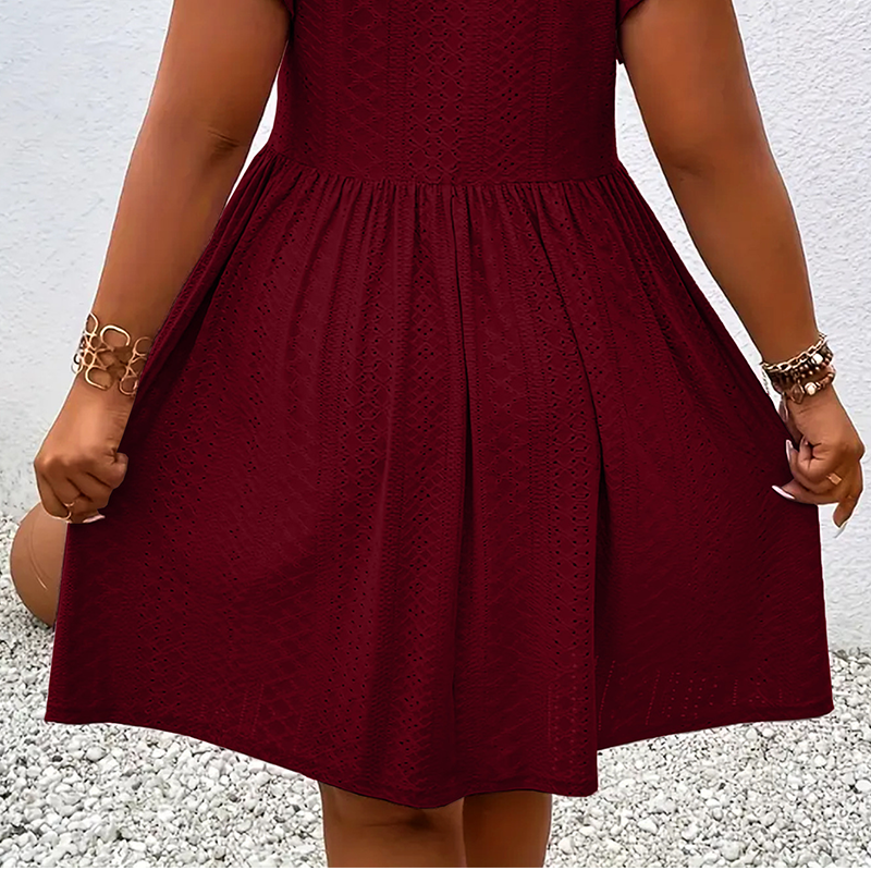 Camille™ | Ruffle V-Neck Dress